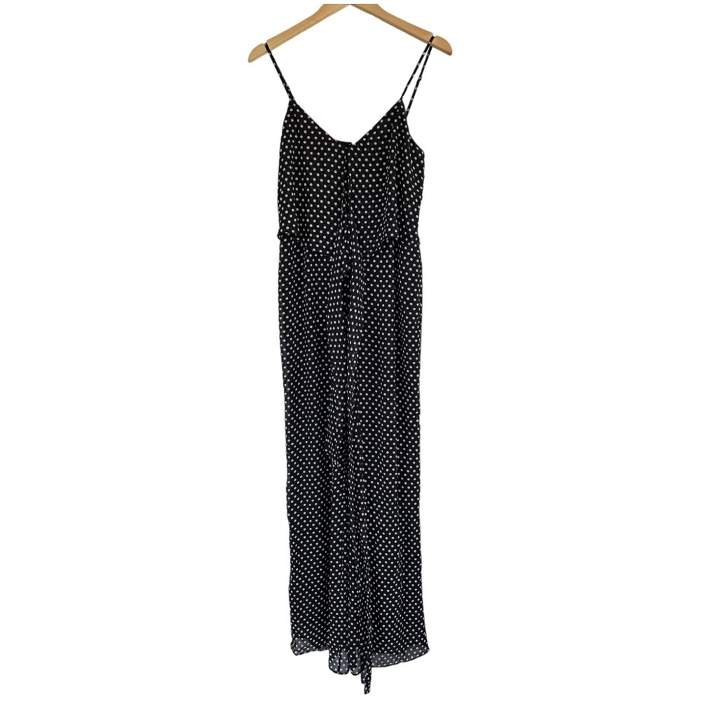 MICHAEL Michael Kors Jumpsuit Spaghetti Straps Black & Polka Dot Size Small - Picture 11 of 16